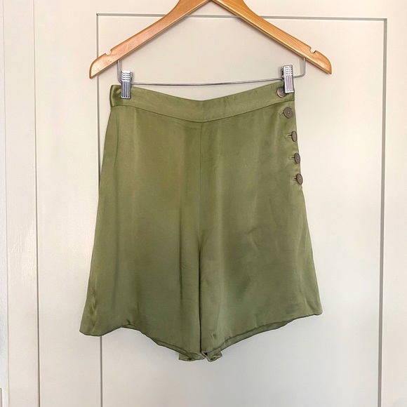 Ralph Lauren Purple Label Satin Farren Shorts